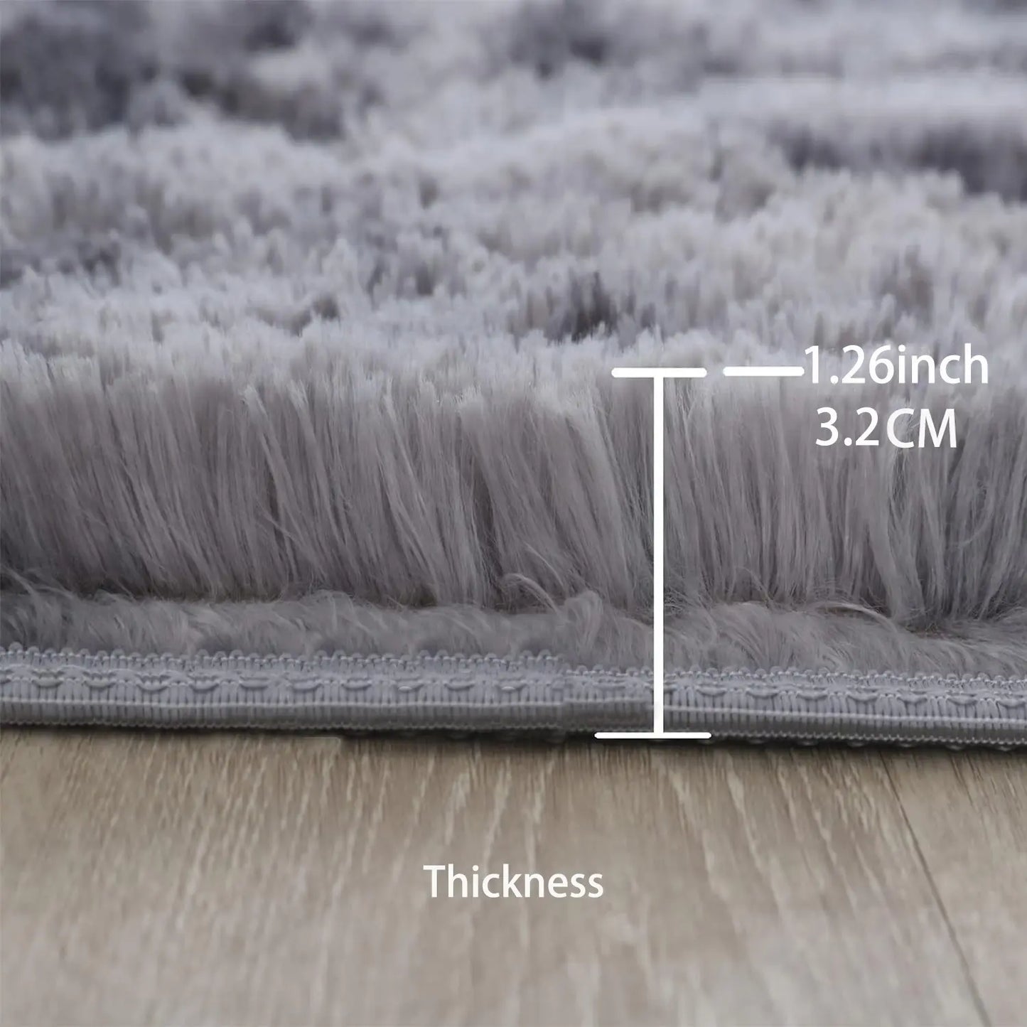 Faux Fur Shag Rug, 1 Count Soft Plush Rug, Comfortable Area Rug, Decorative Carpet for Home Living Room Bedroom #GLOBAL PICKS