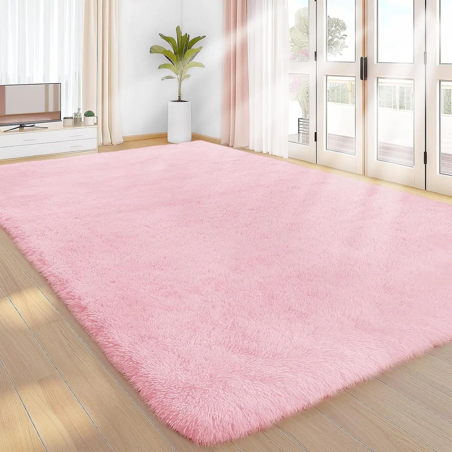 Faux Fur Shag Rug, 1 Count Soft Plush Rug, Comfortable Area Rug, Decorative Carpet for Home Living Room Bedroom #GLOBAL PICKS