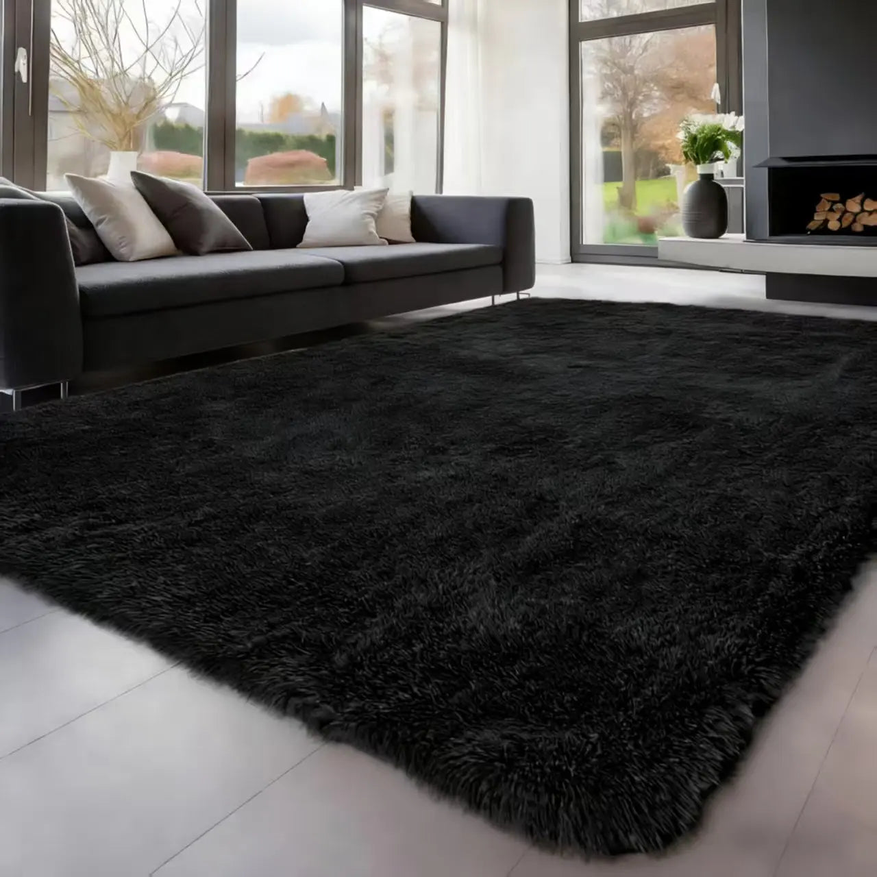 Faux Fur Shag Rug, 1 Count Soft Plush Rug, Comfortable Area Rug, Decorative Carpet for Home Living Room Bedroom #GLOBAL PICKS