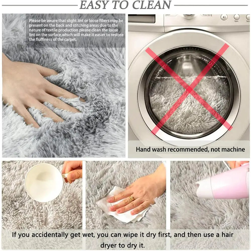 Faux Fur Shag Rug, 1 Count Soft Plush Rug, Comfortable Area Rug, Decorative Carpet for Home Living Room Bedroom #GLOBAL PICKS